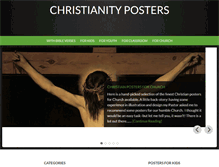 Tablet Screenshot of christianityposters.com